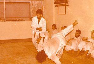 Exame de graduação - Antigo Dojo Shikanai - Niterói, década de 70